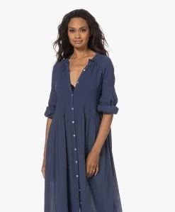 By-Bar Loulou Gesmokte Maxi Jurk - Insignia Blue -JAMES PERSE WINKEL 230622 dab5b8ea 57b4 4209 83b7 3184cd8774cc