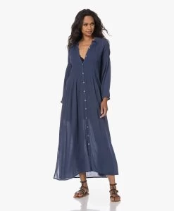 By-Bar Loulou Gesmokte Maxi Jurk - Insignia Blue -JAMES PERSE WINKEL 230622 f34448ab 9fb1 46c4 abdc 3ca784757498