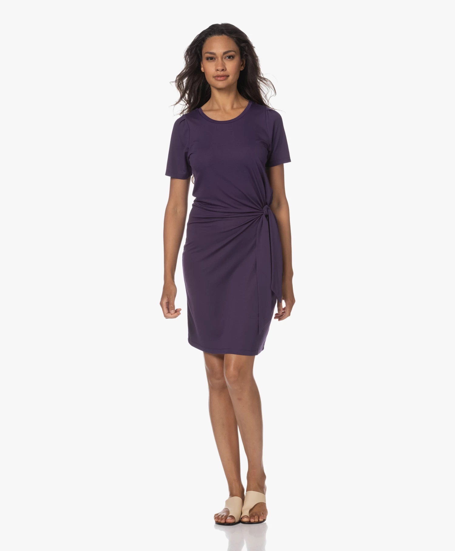 Plein Publique La Fee Jersey Wikkeljurk - Dark Violet 11 Plein Publique La Fee Jersey Wikkeljurk - Dark Violet - Afbeelding 9