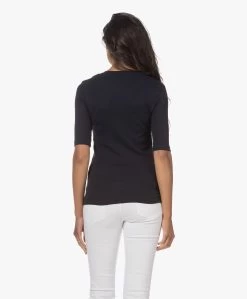 Closed Modalmix Rib T-Shirt - Dark Night -JAMES PERSE WINKEL 230627 9eaec1c6 69b9 412a 90ac 960467b9c6a7