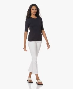 Closed Modalmix Rib T-Shirt - Dark Night -JAMES PERSE WINKEL 230627 a1919ff5 8470 442b 8c75 c91d5b870c25