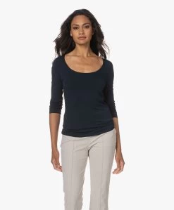 No Man'S Land Basic Viscose Longsleeve - Dark Sapphire -JAMES PERSE WINKEL 230627 a5fb22af 75bb 456d aaf8 71ececbdf26b