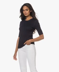 Closed Modalmix Rib T-Shirt - Dark Night -JAMES PERSE WINKEL 230627 b59a17fa 0eea 47e9 9cde 5350b53eb385