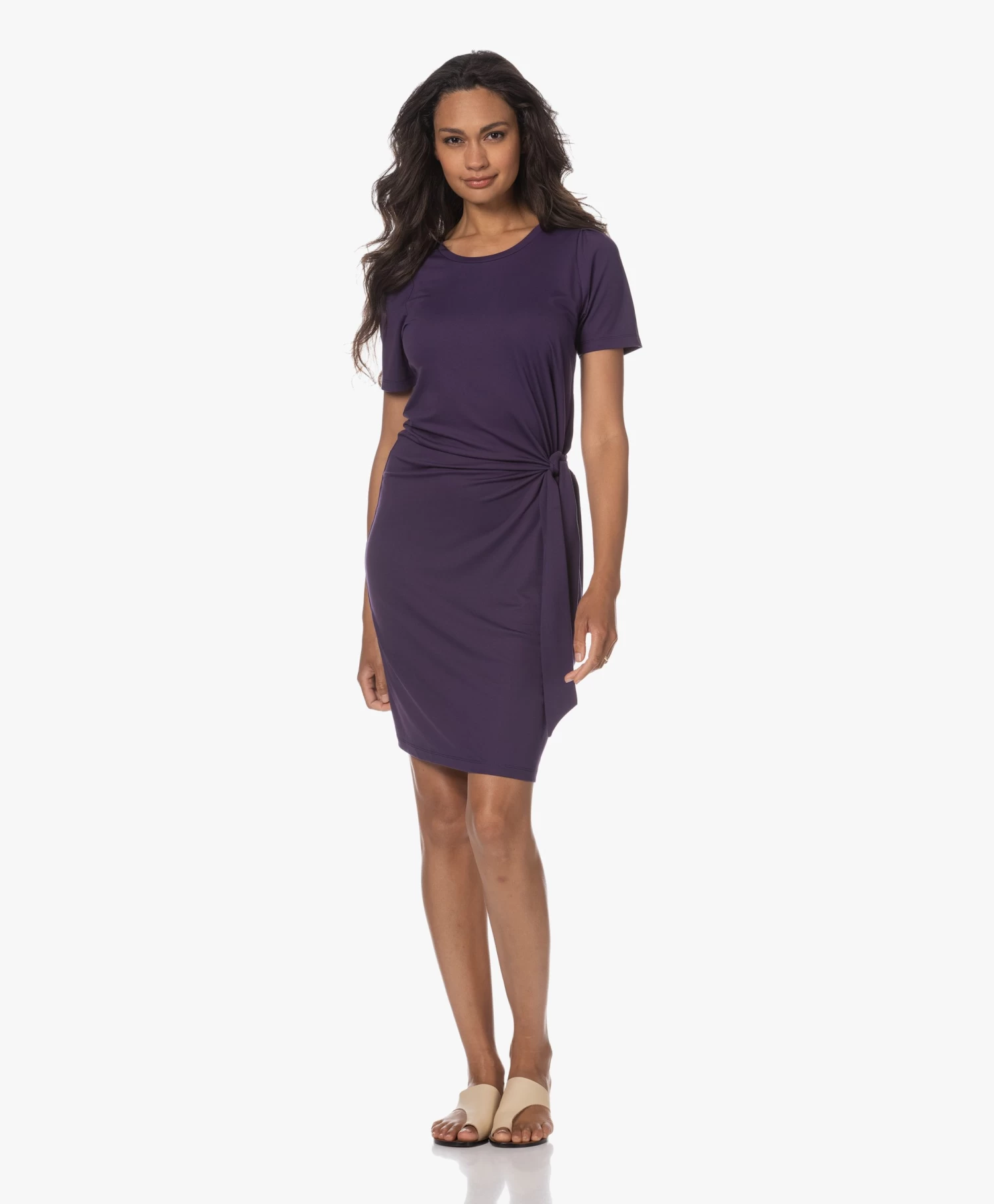 Plein Publique La Fee Jersey Wikkeljurk - Dark Violet 3 Plein Publique La Fee Jersey Wikkeljurk - Dark Violet