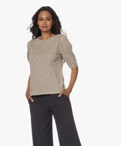 By-Bar Nicky Gestreept Slub Jersey T-Shirt - Chalk -JAMES PERSE WINKEL 230627 d4d679fe e5be 4332 817c 1bbbe7e9a6d9