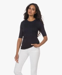 Closed Modalmix Rib T-Shirt - Dark Night -JAMES PERSE WINKEL 230627 e1cfcd76 eb00 4582 b3ce a7facca646c3