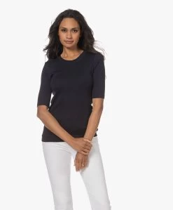 Closed Modalmix Rib T-Shirt - Dark Night