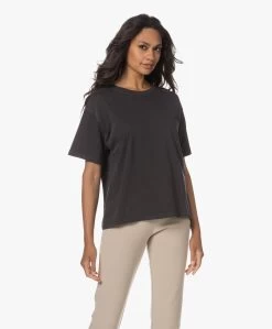 American Vintage Fizvalley Katoenen Boxy T-Shirt - Vintage Carbone -JAMES PERSE WINKEL 230627 ee4ec378 e8be 429d a01a 867d347d7572