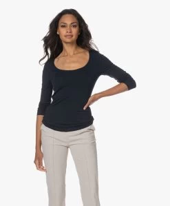 No Man'S Land Basic Viscose Longsleeve - Dark Sapphire -JAMES PERSE WINKEL 230627 fc2196d9 67b9 4bb8 b98e 80ed30b69353