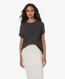 American Vintage Fizvalley Katoenen Boxy T-Shirt - Vintage Carbone -JAMES PERSE WINKEL 230629 2737b99a f516 4615 b8e3 dc9edb33ff50