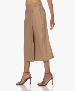 Vince Linnen-Viscose Midi Wikkelrok - Sandshell -JAMES PERSE WINKEL 230629 36b54f61 5e06 4957 8f63 b838d0f1f2c8