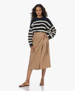 Vince Linnen-Viscose Midi Wikkelrok - Sandshell -JAMES PERSE WINKEL 230629 57aef67d 17ae 42fe bcc0 e439e0c37f7e