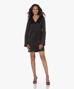 Róhe Satijnen Patchwork Jurk - Zwart -JAMES PERSE WINKEL 230629 7c46794c f714 4c45 a018 cda583b33847