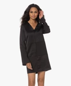 Róhe Satijnen Patchwork Jurk - Zwart -JAMES PERSE WINKEL 230629 a41b2dbf be69 4360 aa99 676f78683254