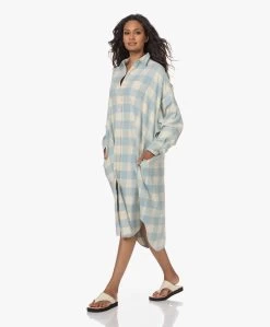 Denimist Flanellen Blousejurk Met Vichy Ruit - Lichtblauw/Ecru -JAMES PERSE WINKEL 230629 e4ba6596 2d13 4aaf b677 1f80df671a4c