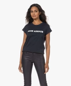 Zadig & Voltaire Woop Mon Amour Print T-Shirt - Marine -JAMES PERSE WINKEL 230704 0e081939 95bc 403b 8a41 7e583239dbed