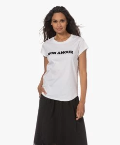 Zadig & Voltaire Woop Mon Amour Print T-Shirt - Wit