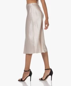 Vince Crush Satijnen Midi Rok - Champagne -JAMES PERSE WINKEL 230704 7e357fa6 1c98 499d 9a53 c5d9b413407f