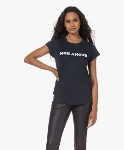 Zadig & Voltaire Woop Mon Amour Print T-Shirt - Marine -JAMES PERSE WINKEL 230704 8499a9a4 ef25 438d 809a 8b57179c4f0a