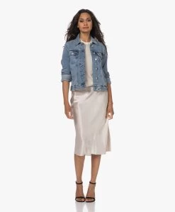 Vince Crush Satijnen Midi Rok - Champagne -JAMES PERSE WINKEL 230704 912a418f 6426 4157 af6d 2e0c5c5a2eff