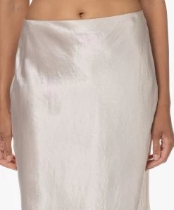 Vince Crush Satijnen Midi Rok - Champagne -JAMES PERSE WINKEL 230704 ce1c5996 5bba 4834 8f5f 987a6afe6287