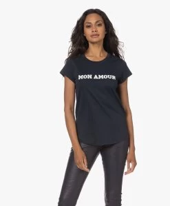 Zadig & Voltaire Woop Mon Amour Print T-Shirt - Marine -JAMES PERSE WINKEL 230704 d2b05fd8 9a27 432d 8c9f 5f7fe2daedcc