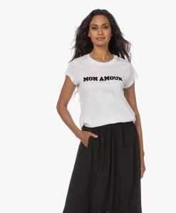 Zadig & Voltaire Woop Mon Amour Print T-Shirt - Wit -JAMES PERSE WINKEL 230704 e7350608 b51f 4dcd 8c56 815830414453