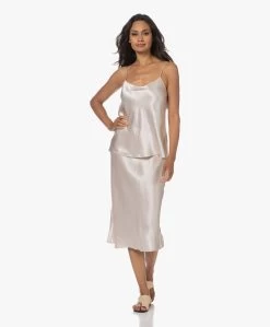 Vince Crush Satijnen Midi Rok - Champagne -JAMES PERSE WINKEL 230704 f1addf90 30f4 4c37 940f 96e17536fbcb