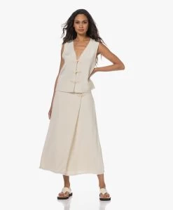 By Malene Birger Esra Crêpe Maxi Rok - Pearl -JAMES PERSE WINKEL 230706 68805c97 e8ad 452b be8a 148ddff0a597