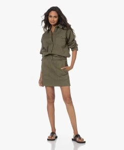 Anine Bing Aveline Stretch-Katoenen Cargo Rok - Army Green -JAMES PERSE WINKEL 230706 700bf1d5 48ad 4aa5 b89d 03bb81aa9399