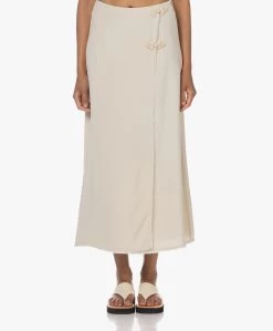 By Malene Birger Esra Crêpe Maxi Rok - Pearl