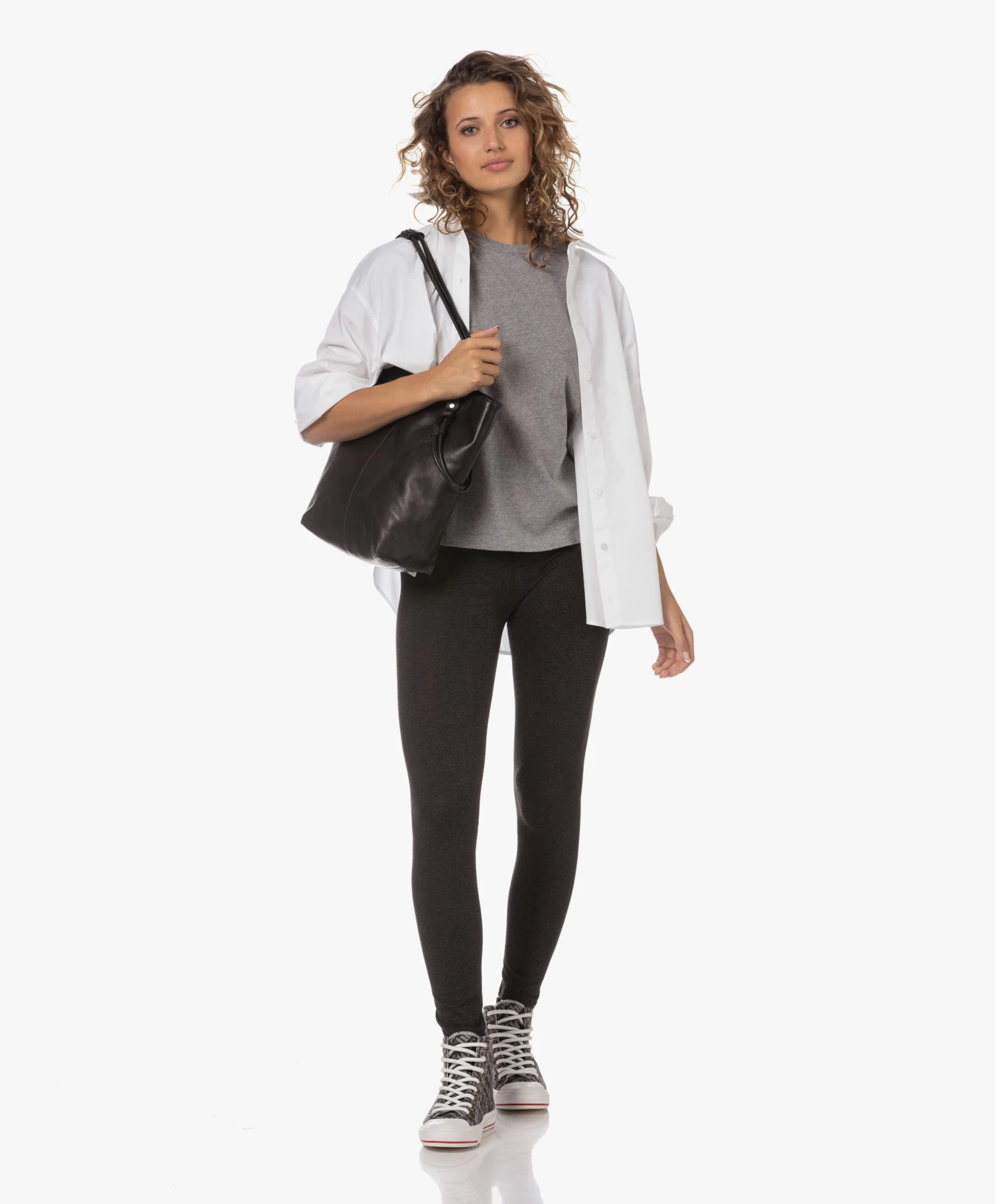 Majestic Filatures T-Shirt Met Ronde Hals - Grijs Mêlee 4 Majestic Filatures T-Shirt Met Ronde Hals - Grijs Mêlee - Afbeelding 2