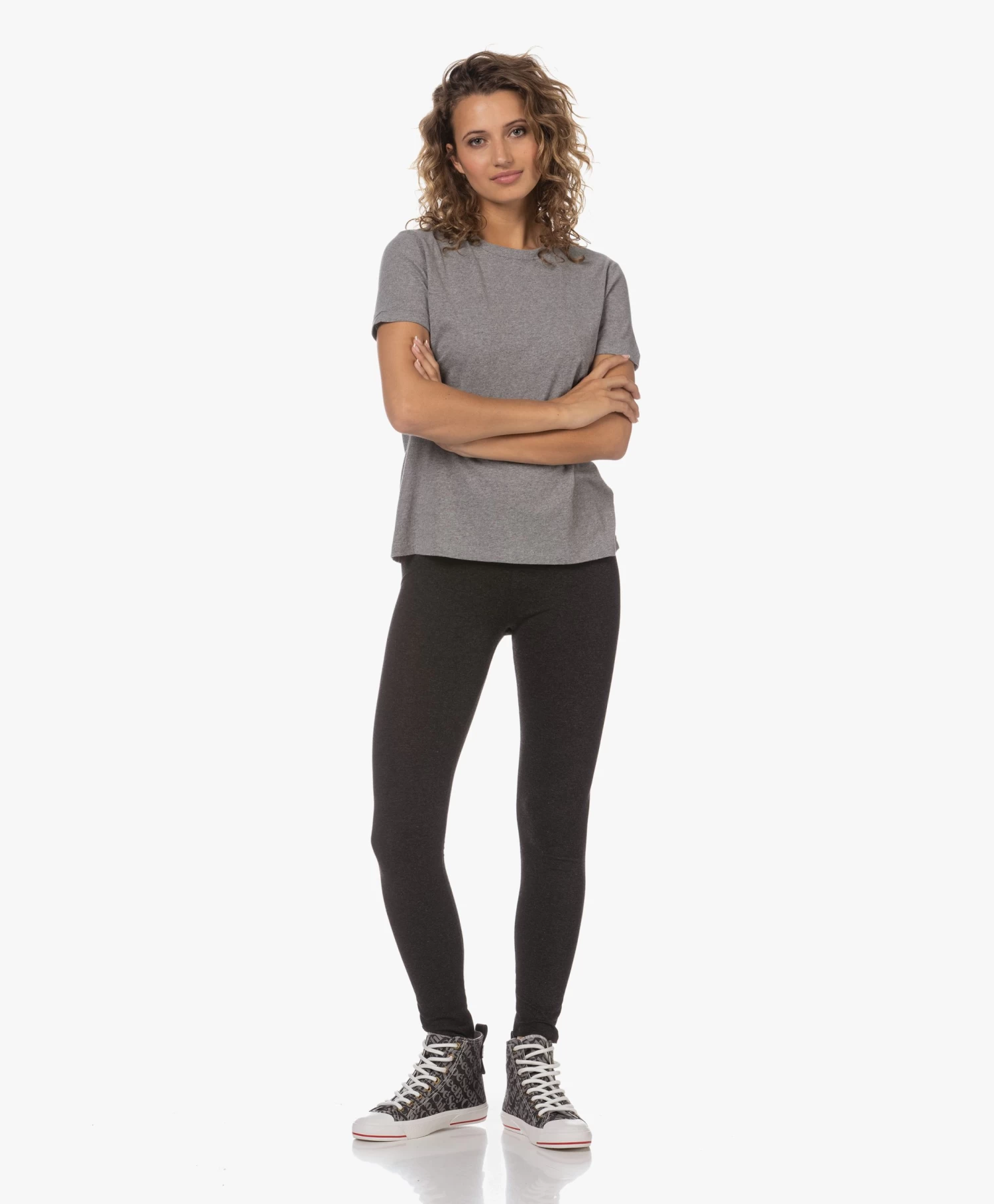 Majestic Filatures T-Shirt Met Ronde Hals - Grijs Mêlee 12 Majestic Filatures T-Shirt Met Ronde Hals - Grijs Mêlee - Afbeelding 10