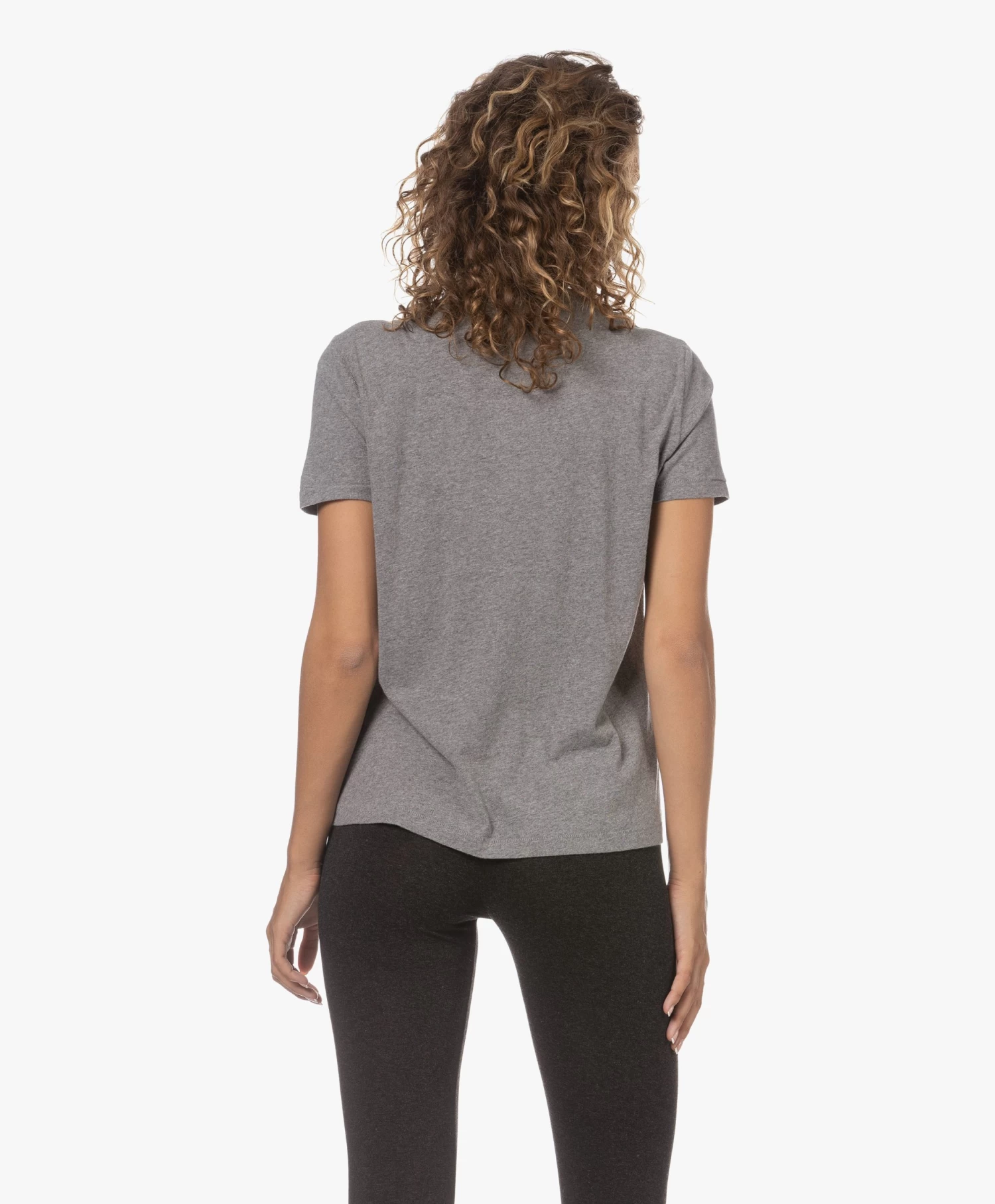 Majestic Filatures T-Shirt Met Ronde Hals - Grijs Mêlee 6 Majestic Filatures T-Shirt Met Ronde Hals - Grijs Mêlee - Afbeelding 4