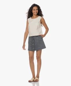 Pomandère Mini Denim Doorknooprok - Dirty Blue -JAMES PERSE WINKEL 230713 4c0c8c69 ed9e 4a51 9681 fecc9241cafd