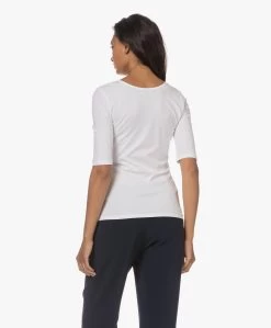 Filippa K Cotton Stretch Scoop Neck T-Shirt - Wit -JAMES PERSE WINKEL 230713 4e01e2c2 eac2 4786 af20 4bfc519ec2fc