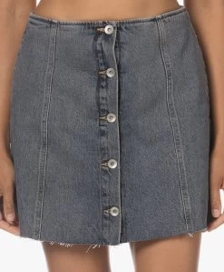 Pomandère Mini Denim Doorknooprok - Dirty Blue -JAMES PERSE WINKEL 230713 5d822e4b 5aba 4b0b b817 213947095cb8