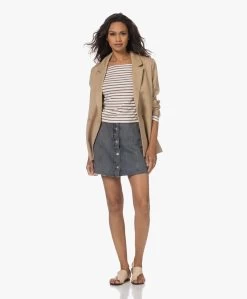 Pomandère Mini Denim Doorknooprok - Dirty Blue -JAMES PERSE WINKEL 230713 9d141303 fdc4 41ae 9d67 444b3d15b643