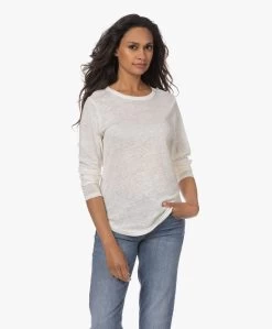 Neeve The Celine Linnen Longsleeve - Off-White -JAMES PERSE WINKEL 230718 03033482 ee0c 4613 86dd 0caa779f692e