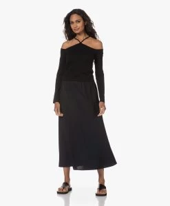 By Malene Birger Boshan Twill Maxi Rok - Zwart -JAMES PERSE WINKEL 230718 39c4edea 9c65 4592 8e7a 395e28e63325