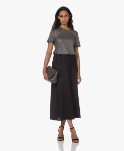 By Malene Birger Boshan Twill Maxi Rok - Zwart -JAMES PERSE WINKEL 230718 bdf95f96 4e5a 4888 8f71 aa58e10581cd