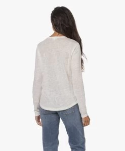 Neeve The Celine Linnen Longsleeve - Off-White -JAMES PERSE WINKEL 230718 c5df0f30 29aa 45ad b1b9 bce17c277804