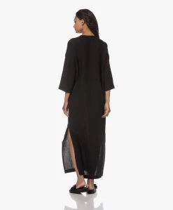 Woman By Earn Judy Linnen Maxi Jurk - Zwart -JAMES PERSE WINKEL 230720 085f8461 3104 4d62 a434 3dda00da85ca