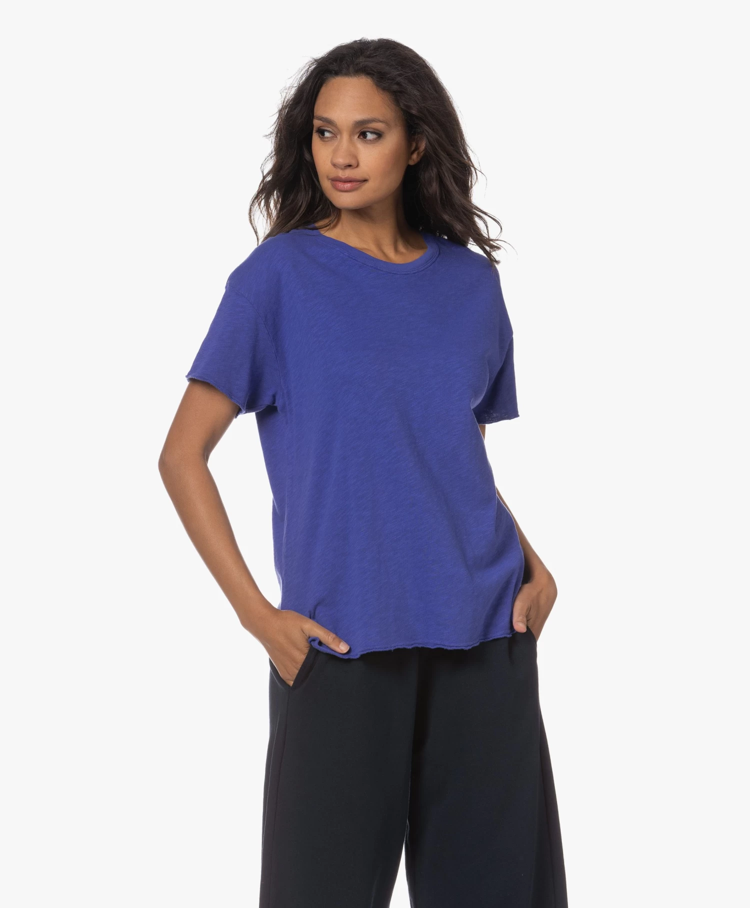 American Vintage Sonoma Slub Jersey T-Shirt - Vintage Royal Blue 13 American Vintage Sonoma Slub Jersey T-Shirt - Vintage Royal Blue - Afbeelding 11