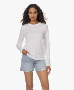 Rag & Bone The Slub Katoenen Longsleeve - Wit