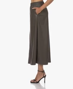 Japantky Konomi Vegan Leren Lange Rok - Khaki -JAMES PERSE WINKEL 230720 eebbd8e2 da05 4e13 a4f5 5c02c23ff976