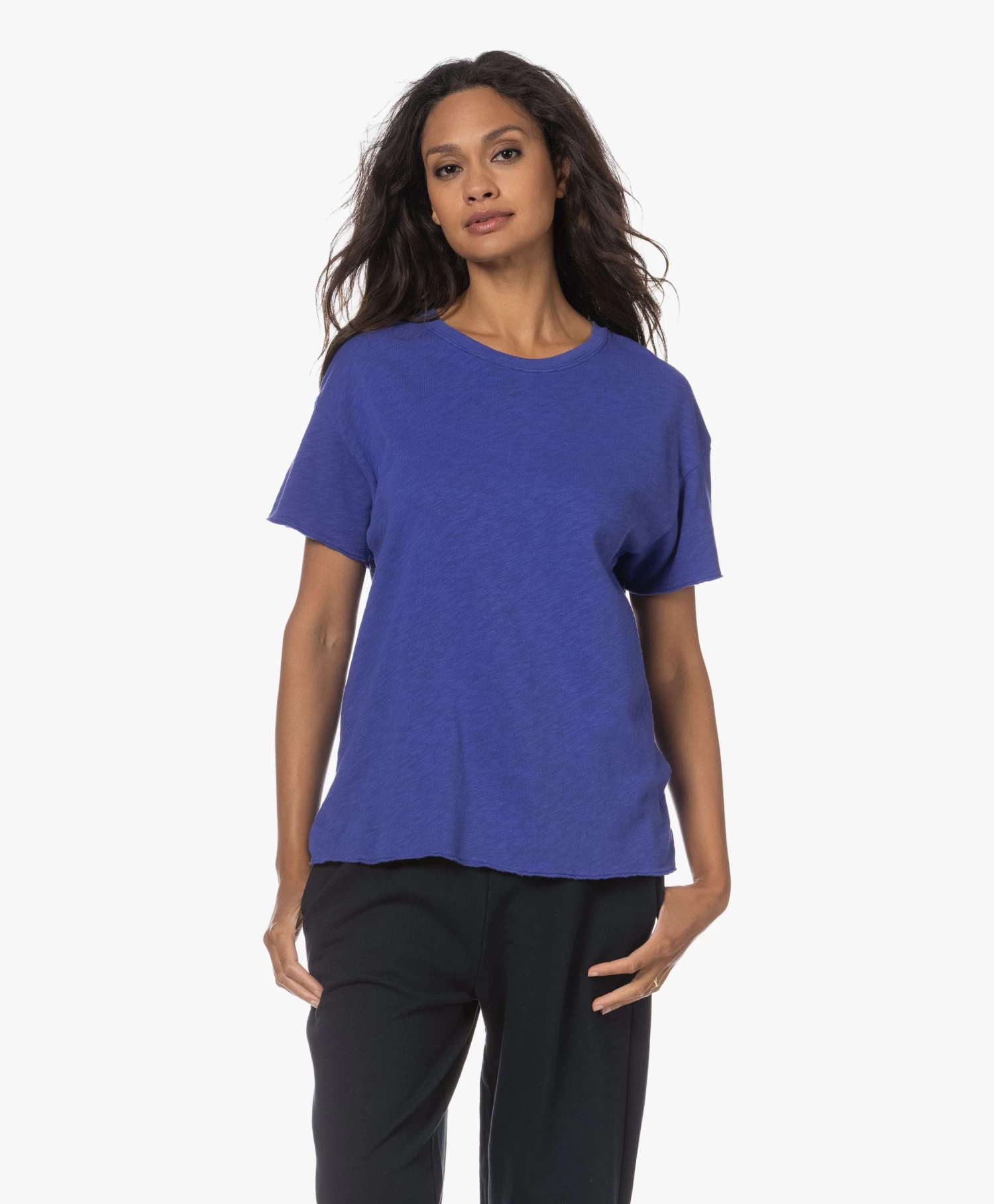 American Vintage Sonoma Slub Jersey T-Shirt - Vintage Royal Blue 10 American Vintage Sonoma Slub Jersey T-Shirt - Vintage Royal Blue - Afbeelding 8