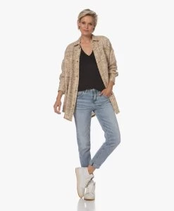 Iro Rodeo Linnen V-Hals T-Shirt - Zwart -JAMES PERSE WINKEL 230724 567a431c 8249 43f0 98d8 e7f6e992b20b