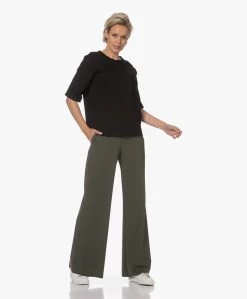 Lasalle Boxy Ponte Jersey T-Shirt - Zwart -JAMES PERSE WINKEL 230724 86881235 44f5 4085 b041 a917be28f997