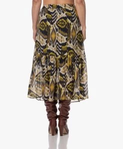 Kyra Vanessa Seersucker Print Rok - Yellow Curry -JAMES PERSE WINKEL 230725 225e5b5f 5378 4810 bd72 046ff5f05596